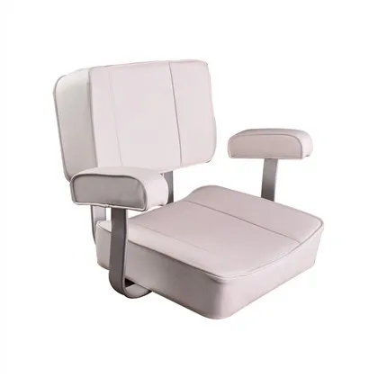 Allshine Marine Boat Seat White Offshore Helm Seat With Armrests