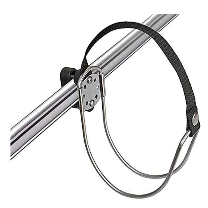Allshine Marine Accessories Stainless Steel Life Ring Holder With Nylon Strap & Plastic Mount