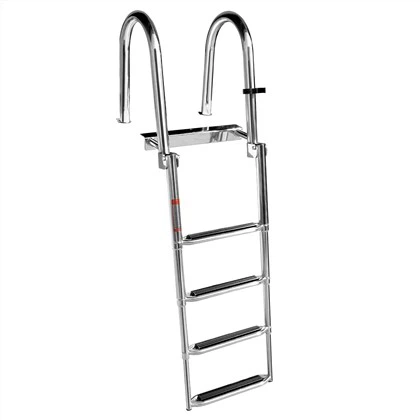 4 Step Stainless Steel Pontoon Boat Ladder