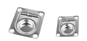 Stainless Steel Square Flush Pull Ring Handles For Door Drawer Cupboard Cabinet Marine Boat Deck Hatch